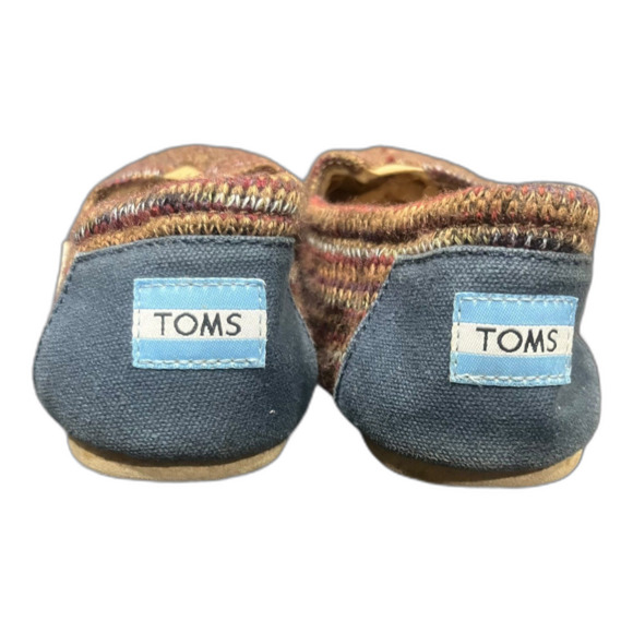 TOMS Brown Knit Fleece‎ Lined Classic Slip On - Picture 3 of 8
